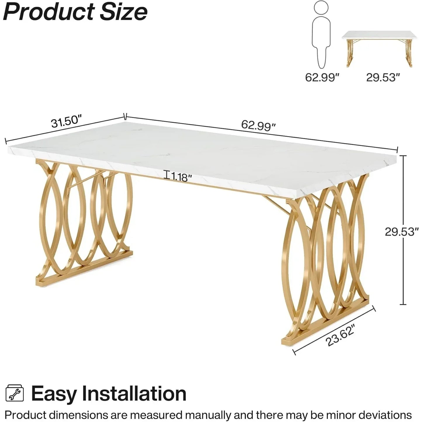 Unique Rectangular Dinner Table