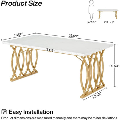 Unique Rectangular Dinner Table