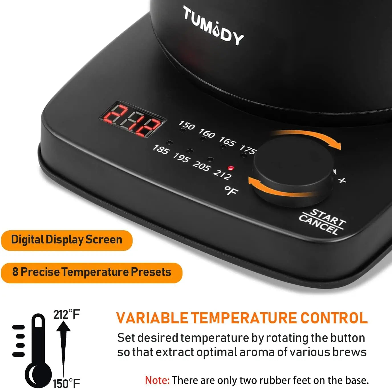 Electric Gooseneck Kettle With Temperature Control