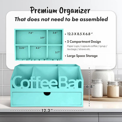 Coffee Station With K-Cup And Tea Storage