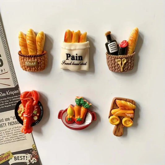 Miniature Resin Food Refrigerator Magnets