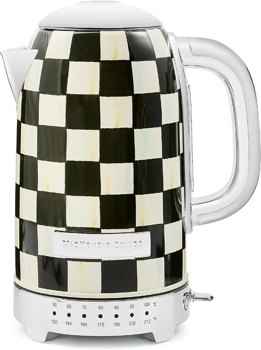 Electric Kettle Black-And-White Courtly Check