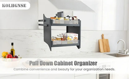 Pull Down Cabinet Organizer Two Tier