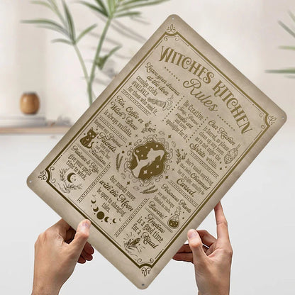 Witch Kitchen Rules Metal Poster