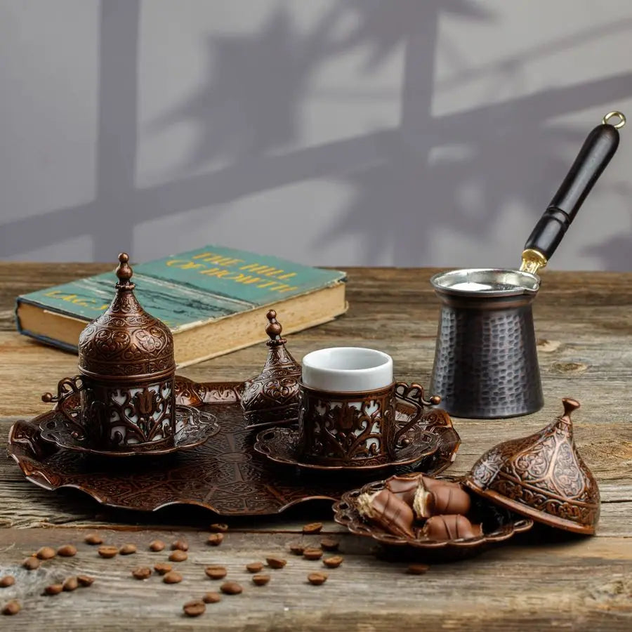Turkish Coffee Making And Serving Set