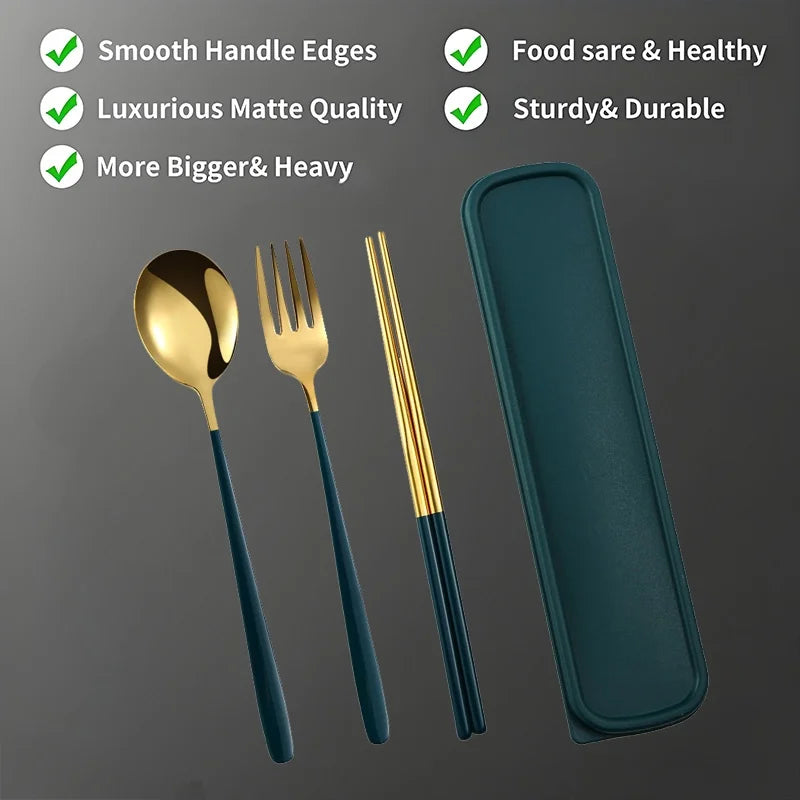 Three Piece Spoon, Fork, Chopsticks