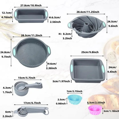 Silicone Bakeware Set Heat Resistant Nonstick