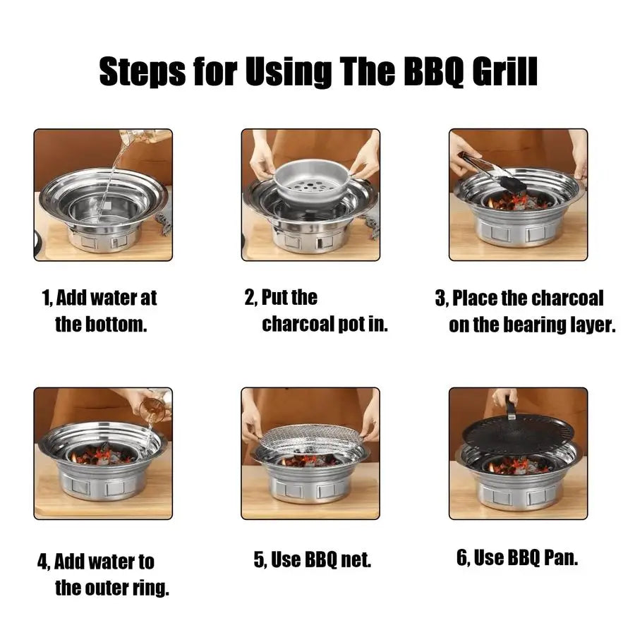 Korean Style Barbecue Grill Charcoal